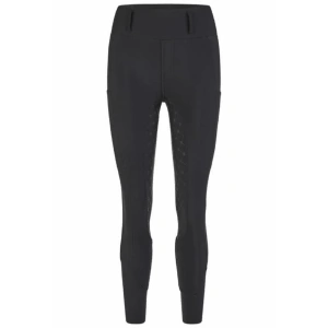Eskadron Ladies PRO Heritage riding tights in the colour black with gold finishings.