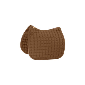 Eskadron Heritage cotton saddle pad in a gorgeous brown with gold accents