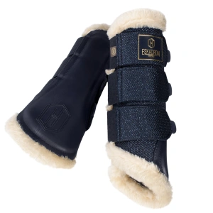 Eskadron Glitter Mesh Tendon Boots Navy