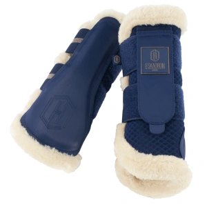 Eskadron Mesh Faux Fur Tendon Boots True Blue