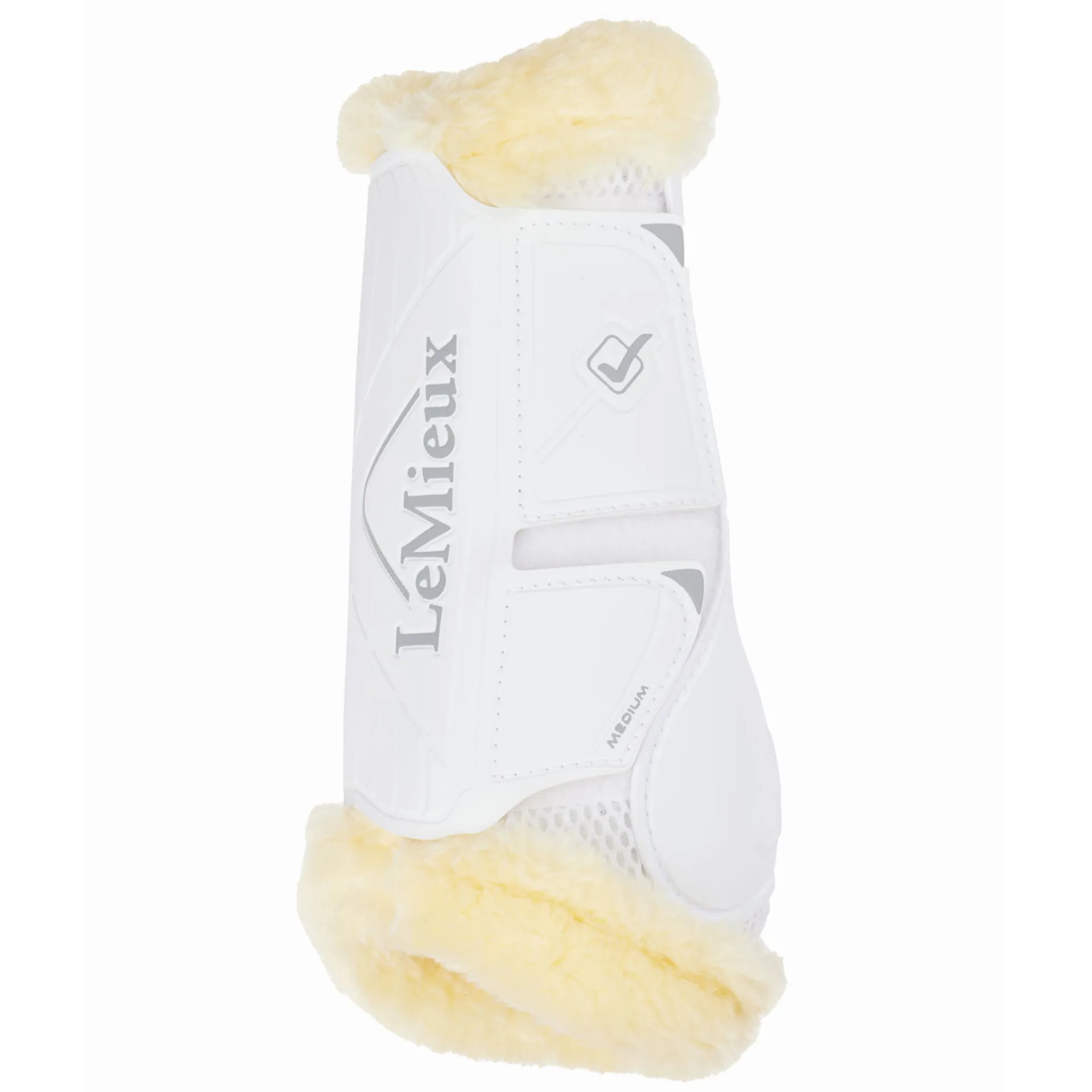 LeMieux Motionflex Dressage Boots with Fleece White - Image 3