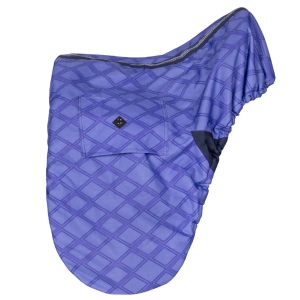 Protect your saddle in style with the QHP Collection Saddle Cover Purple Sunset, a thoughtfully designed essential for every rider who values both function and quality. Whether you're heading to the barn, traveling to a show, or simply storing your tack at home. This saddle cover ensures your investment stays safe from dirt, moisture, and everyday wear. To begin with, this high-quality saddle cover is crafted from durable turnout fabric—the same material trusted for horse rugs. Which offers superior resilience and water-repellent properties. This means your saddle stays dry and protected even in damp or dusty environments. In addition, the cover is lined with soft fleece, providing a gentle, cushioned layer that helps prevent scuffs and scratches on your saddle's leather.