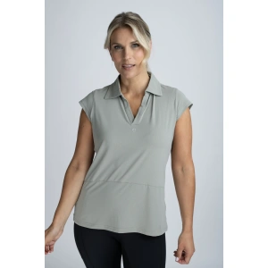 Mochara V-Neck Sleeveless Vest, Pistachio green, image from the front